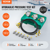 Kit de prueba de presión hidráulica VEVOR 250/400/600 bar 3 manómetros 6 acoplamientos de prueba 3 mangueras de prueba