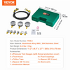 Kit de prueba de presión hidráulica VEVOR 250/400/600 bar 3 manómetros 6 acoplamientos de prueba 3 mangueras de prueba