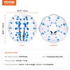 VEVOR - Pelota de parachoques inflable (1 unidad) 1,2 m (4 pies) de cuerpo 0,8 mm de grosor de PVC