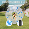 VEVOR - Paquete de 2 pelotas de parachoques inflables 1,2 m/4 pies 0,8 mm de grosor de PVC