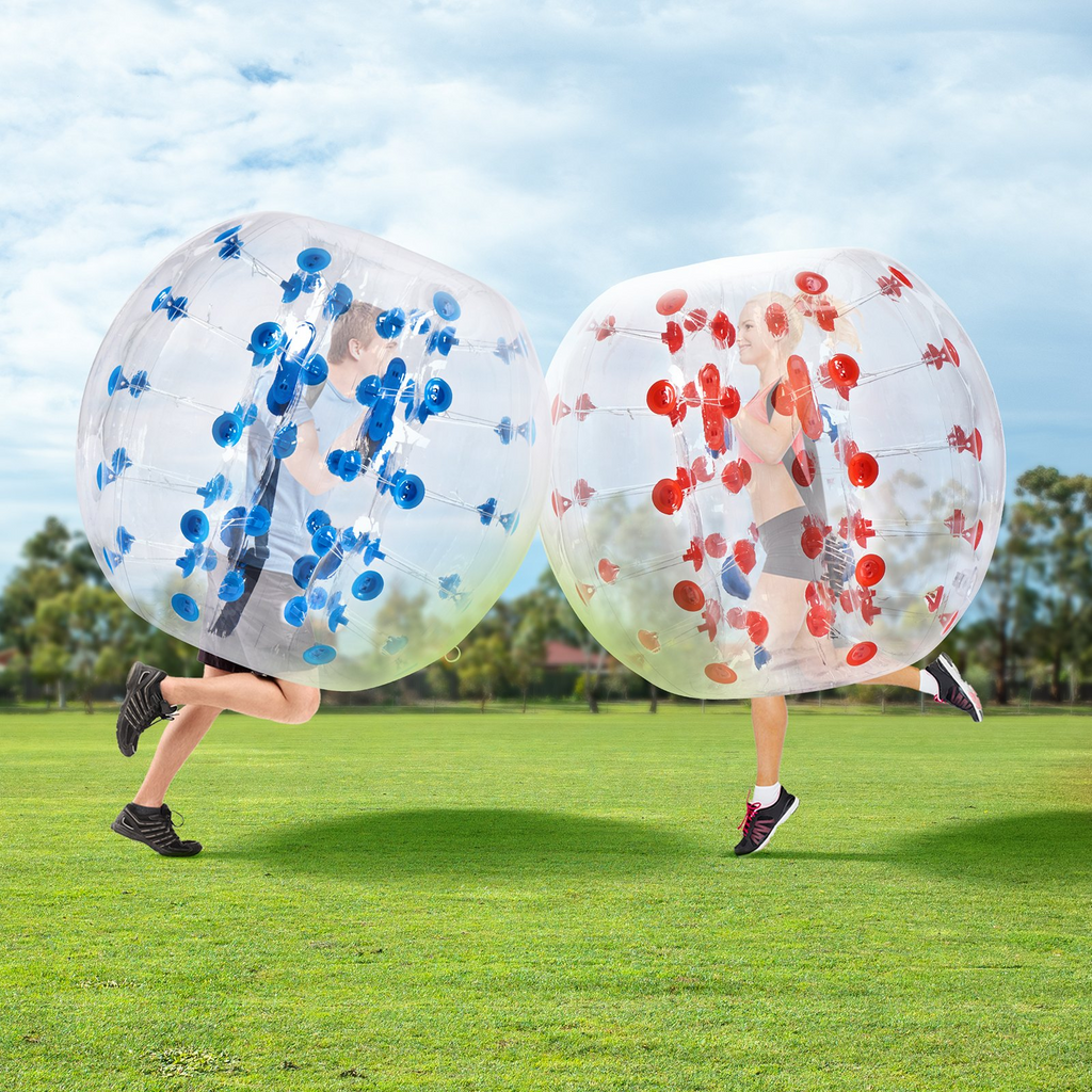 VEVOR - Paquete de 2 pelotas de parachoques inflables 1,2 m/4 pies 0,8 mm de grosor de PVC
