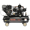 VEVOR Tanque de compresor de aire horizontal de 30 galones de 15 HP con bomba de pistón accionada por gas de 33 CFM a 115 PSI con presión máxima de 115 PSI