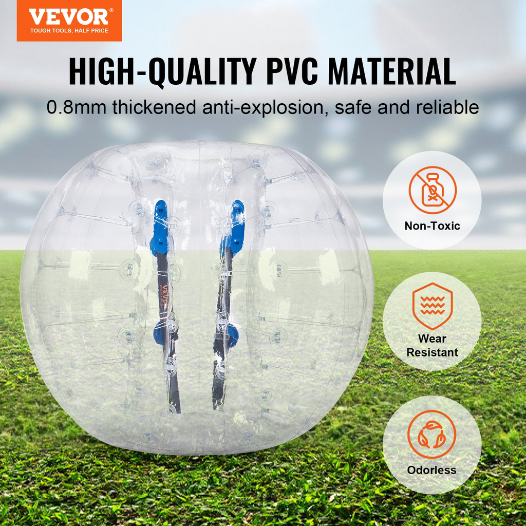 VEVOR - Pelota de parachoques inflable (1 unidad) 1,5 m (5 pies) de cuerpo 0,8 mm de grosor de PVC