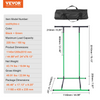 VEVOR soporte para barra de dominadas con altura ajustable de 2 niveles capacidad de peso de 220 libras
