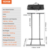 Soporte para barra de dominadas con altura ajustable de 2 niveles capacidad de peso de 220 libras color negro