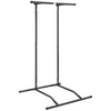 Soporte para barra de dominadas con altura ajustable de 2 niveles capacidad de peso de 220 libras color negro