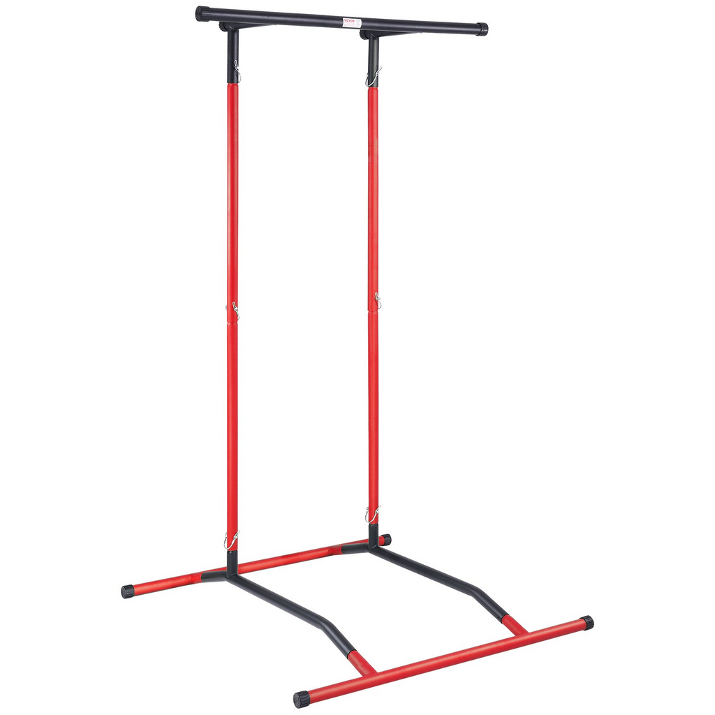 VEVOR soporte para barra de dominadas con altura ajustable de 2 niveles capacidad de peso de 220 libras