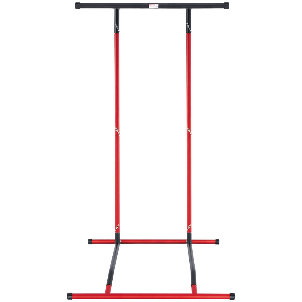 VEVOR soporte para barra de dominadas con altura ajustable de 2 niveles capacidad de peso de 220 libras