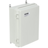 VEVOR Caja de conexiones eléctricas para exteriores, 16,93 x 12,99 x 7,09 pulgadas, caja de plástico  con tapa con bisagras y pestillo de acero inoxidable,