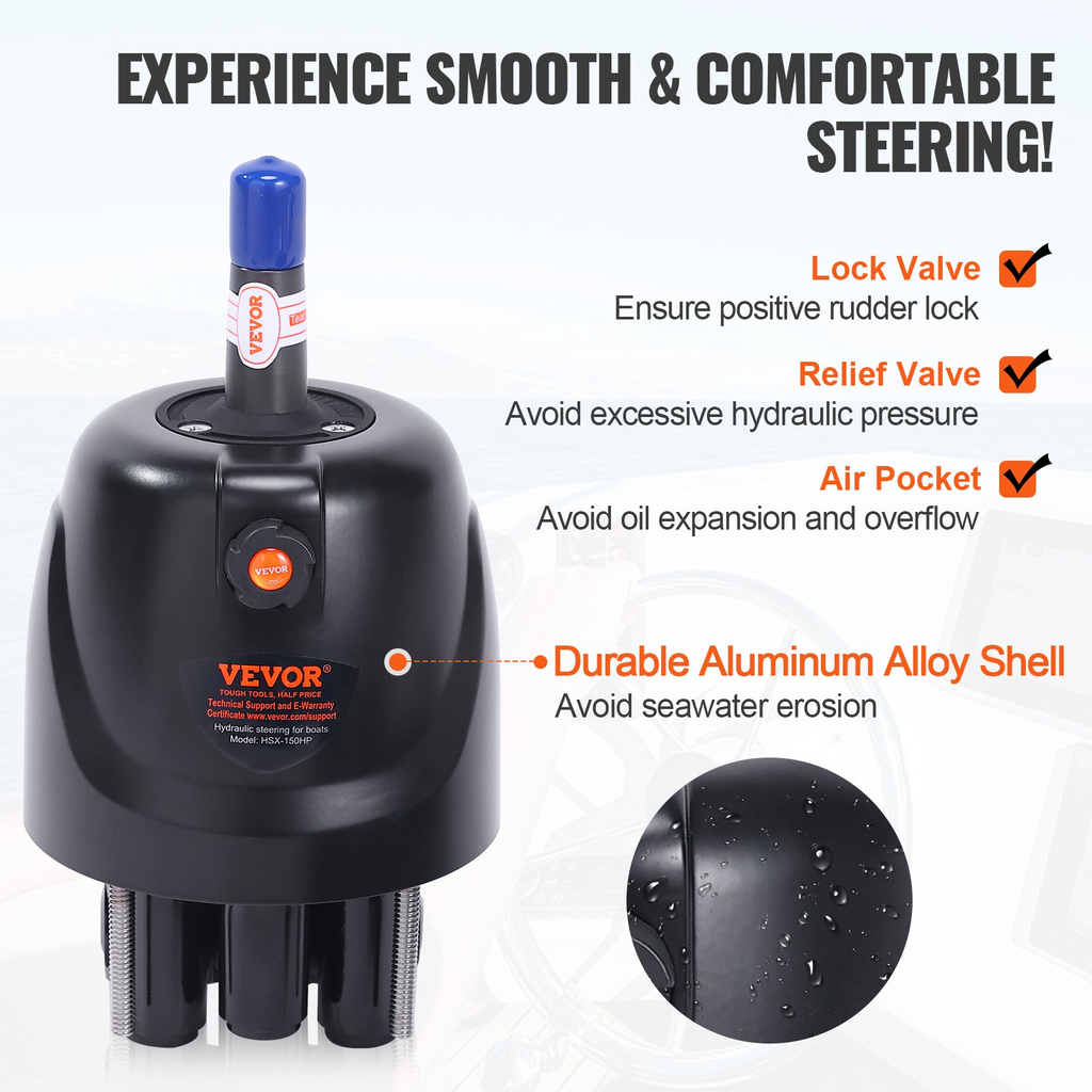 Bomba de dirección hidráulica para motor fueraborda VEVOR Helm 1.4 HH4314-3