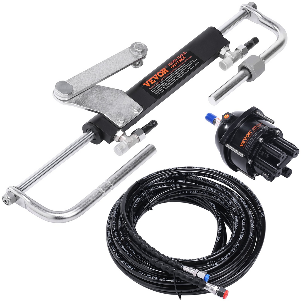 Kit de dirección hidráulica fueraborda VEVOR 90 HP