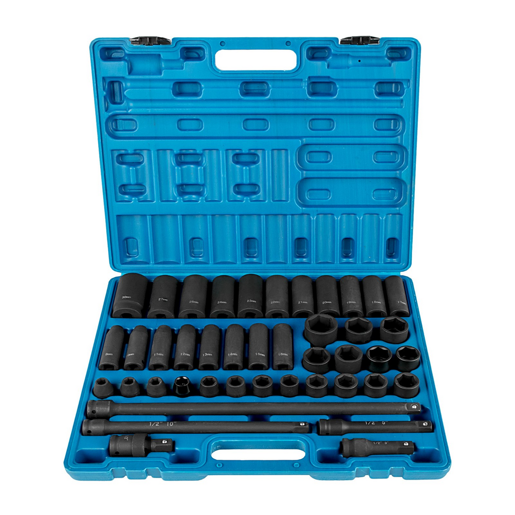 Juego de vasos de impacto VEVOR de 1/2 pulgada 43 piezas