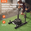 VEVOR Trineo de entrenamiento con pesas para placas de pesas de 2" color negro