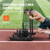 VEVOR Trineo de entrenamiento con pesas para placas de pesas de 2" color negro