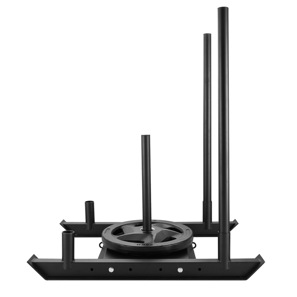 VEVOR Trineo de entrenamiento con pesas para placas de pesas de 2" color negro