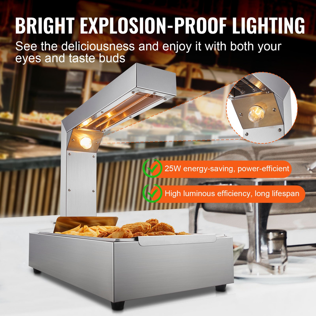 VEVOR - Calentador de alimentos para papas fritas de 750 W
