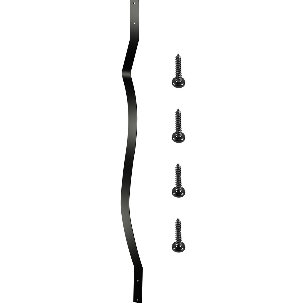 Barandilla de cubierta de hierro paquete de 51 balaustres de metal para cubierta de escalera de 32,25" x 1" con tornillos barandilla de cubierta de madera y compuesta