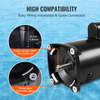 Motor de bomba de piscina VEVOR de 1,5 HP 115/230 V 12,8/6,4 A 56 Y 3450 RPM condensador de 90 μF/250 V