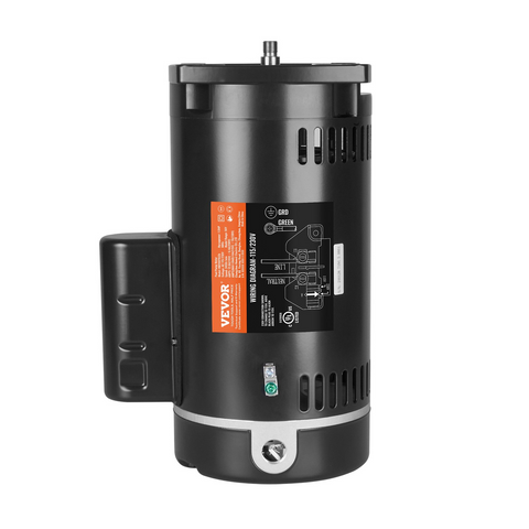 Motor de bomba de piscina VEVOR de 1,5 HP 115/230 V 12,8/6,4 A 56 Y 3450 RPM condensador de 90 μF/250 V