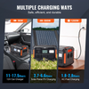 Generador solar portátil VEVOR de 1843 Wh y 2400 W con 13 puertos de carga