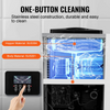 VEVOR Máquina comercial para hacer helados rendimiento de 10,6 qt/h de un solo sabor de 1000 W con tolva de 4 l cilindro de 1,6 l panel LCD con preenfriado automático