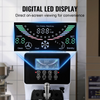 VEVOR Máquina comercial para hacer helados rendimiento de 10,6 qt/h de un solo sabor de 1000 W con tolva de 4 l cilindro de 1,6 l panel LCD con preenfriado automático