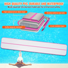 Colchoneta inflable de 4 pulgadas con bomba eléctrica para gimnasio yoga porristas playa y agua 20 pies color rosa