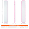 Colchoneta inflable de 4 pulgadas con bomba eléctrica para gimnasio yoga porristas playa y agua 20 pies color rosa