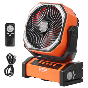 VEVOR Ventilador portátil recargable de 9 pulgadas