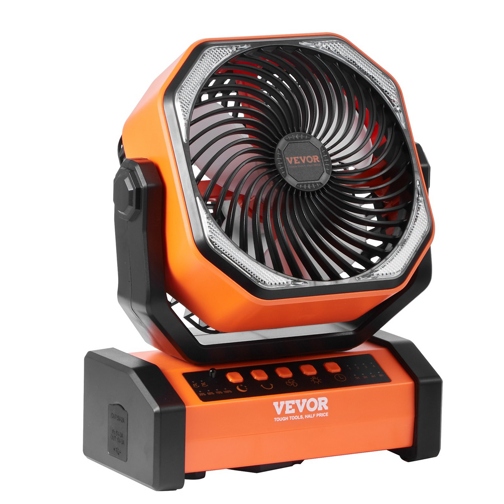 VEVOR Ventilador portátil recargable de 9 pulgadas