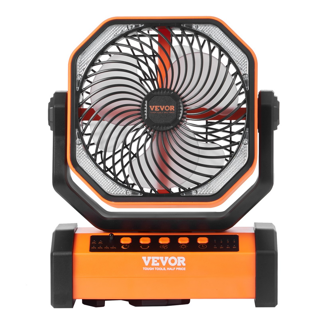 VEVOR Ventilador portátil recargable de 9 pulgadas