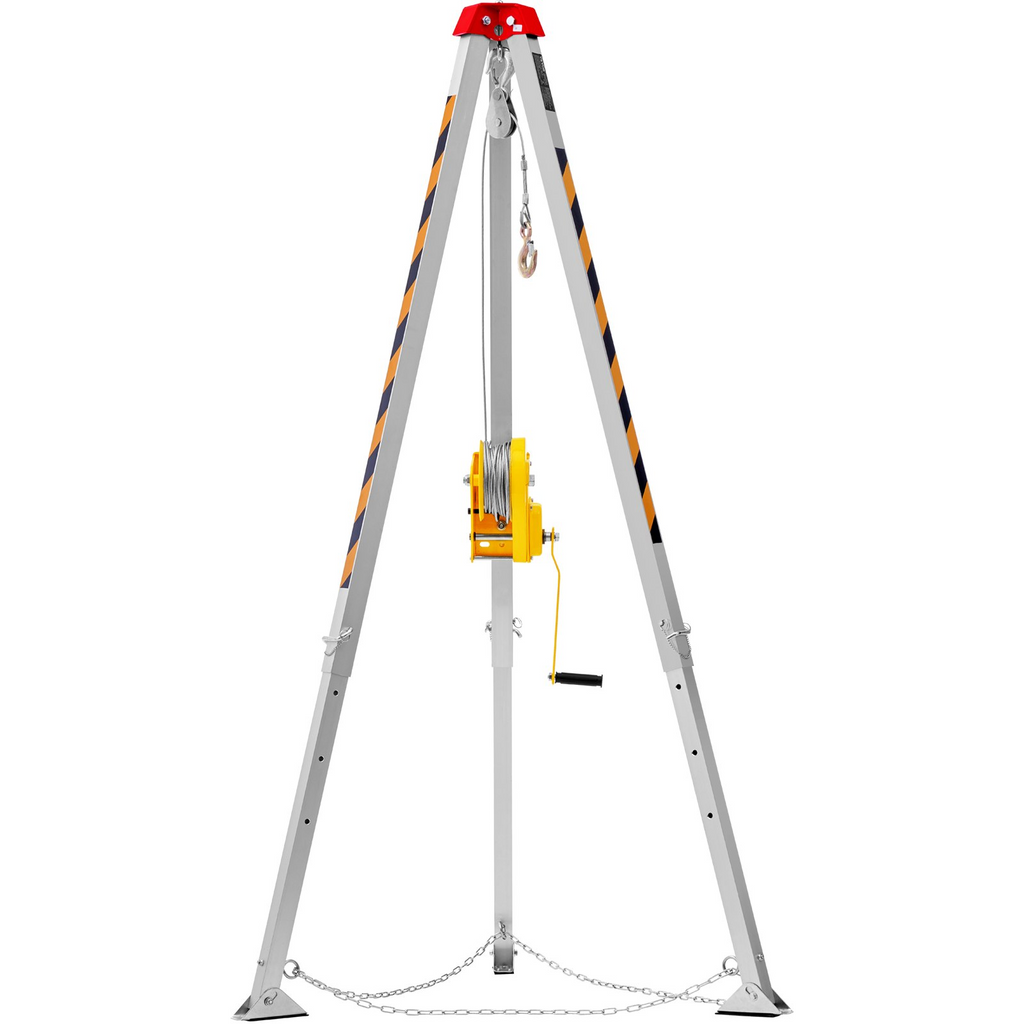 Kit de trípode para espacios confinados con cabrestante VEVOR de 2600 lb