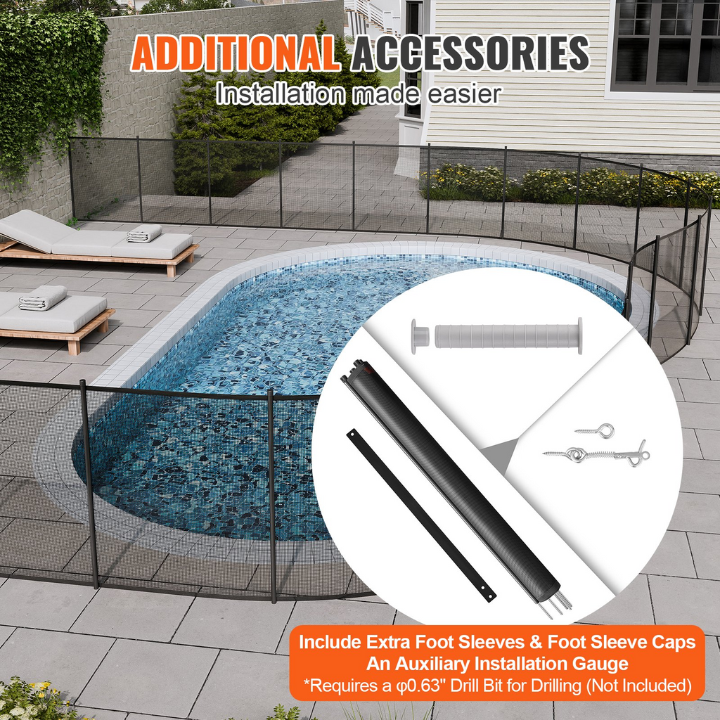 Valla para piscina VEVOR 4 x 72 pies