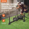 VEVOR Trineo de entrenamiento con pesas para placas de pesas de 2"