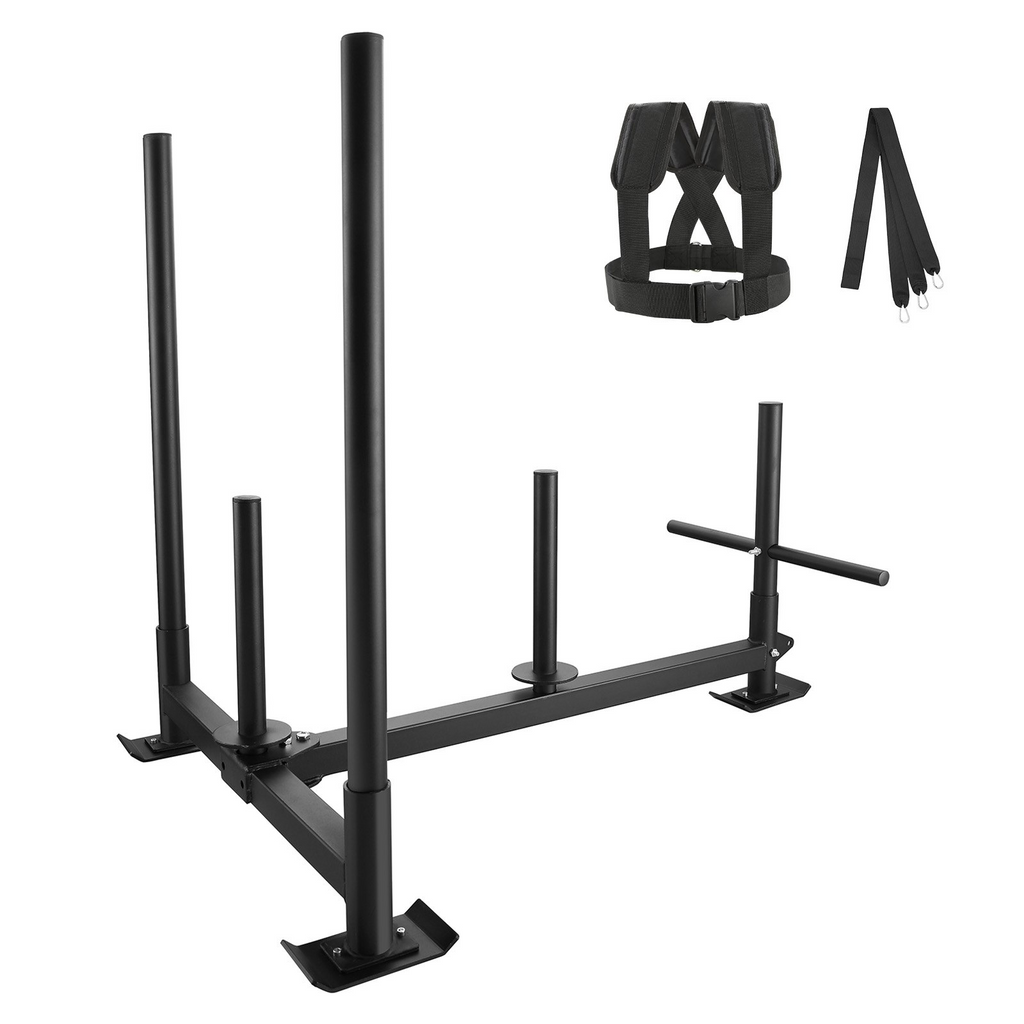 VEVOR Trineo de entrenamiento con pesas para placas de pesas de 2"