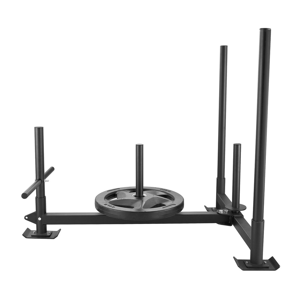 VEVOR Trineo de entrenamiento con pesas para placas de pesas de 2"