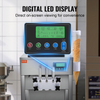 Máquina para hacer helados comerciales VEVOR rendimiento de 21 qt/h de 1800 W para encimera tolva de 2 x 4 l cilindro de 2 x 1,8 l
