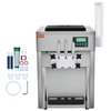 Máquina para hacer helados comerciales VEVOR rendimiento de 21 qt/h de 1800 W para encimera tolva de 2 x 4 l cilindro de 2 x 1,8 l