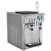Máquina para hacer helados comerciales VEVOR rendimiento de 21 qt/h de 1800 W para encimera tolva de 2 x 4 l cilindro de 2 x 1,8 l
