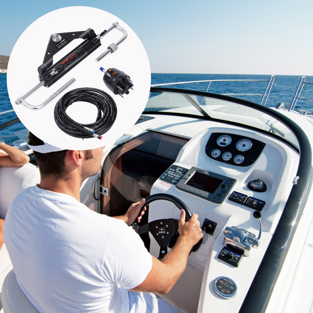 Kit de dirección hidráulica fueraborda VEVOR 150 HP