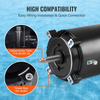 Motor de bomba de piscina VEVOR de 1 HP marco 56J 115 V (9,8 amperios)/230 V (4,9 amperios) 3450 RPM 60 Hz 1,4 capacitor de 90 μF/250 V