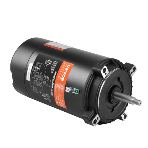 Motor de bomba de piscina VEVOR de 1 HP marco 56J 115 V (9,8 amperios)/230 V (4,9 amperios) 3450 RPM 60 Hz 1,4 capacitor de 90 μF/250 V