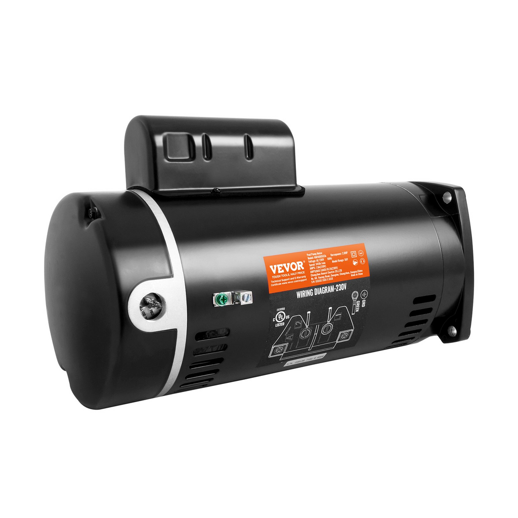 Motor de bomba de piscina VEVOR de 2 HP marco 56Y 230 V (7,8 amperios) 3450 RPM 60 Hz