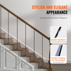 VEVOR - Barandilla de metal para escaleras 44'' x 1/2'' balaustres decorativos de acero galvanizado paquete de 10