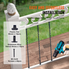 VEVOR - Barandilla de metal para escaleras 44'' x 1/2'' balaustres decorativos de acero galvanizado paquete de 10