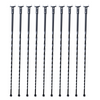 VEVOR - Barandilla de metal para escaleras 44'' x 1/2'' balaustres decorativos de acero galvanizado paquete de 10
