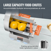 VEVOR Cortadora manual de frutas y verduras ajustable de 0 a 0,5"/0 a 12 mm de grosor con 2 cuchillas de repuesto
