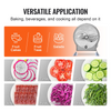 VEVOR Cortadora manual de frutas y verduras ajustable de 0 a 0,5"/0 a 12 mm de grosor con 2 cuchillas de repuesto