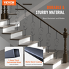 VEVOR - Barandilla de metal para escaleras 44 x 1/2 pulgada decorativos de acero galvanizado paquete de 5
