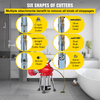 Desatascador de desagües eléctrico 12.5 MTS X 3/5  de 250 W, máquina de limpieza de tuberías con cortador  JH2